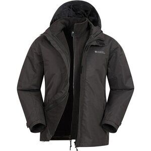 ❤️ Mountain Warehouse Fell II Mens  3 in 1 Jacket - Water Resistant-Black